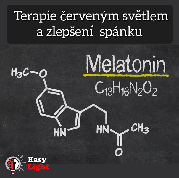 Melatonín, spánek, lepší spánek, jak na lepší spánok,  Red light therapy, LEDterapie červeným a infračerveným svetlem, biohacking, EasyLight mitochondriak